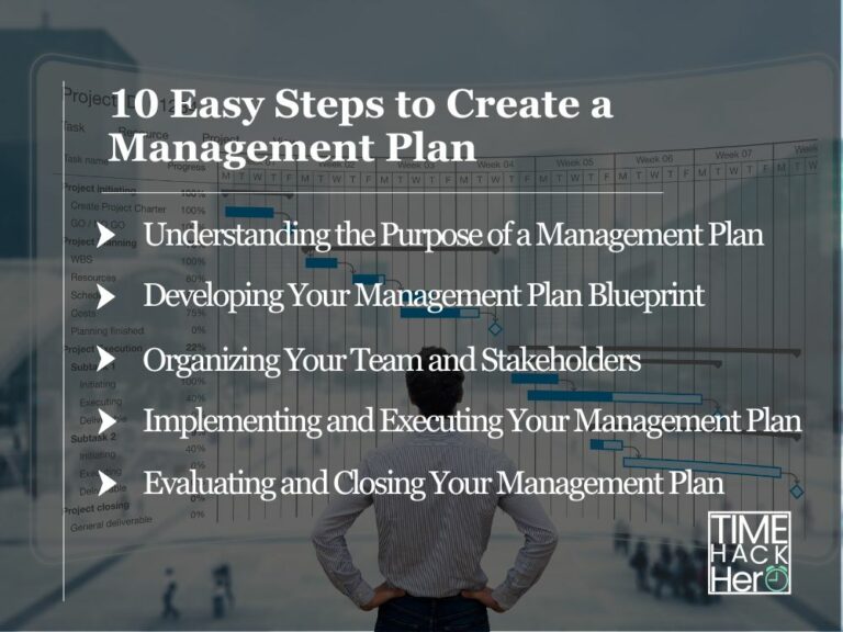 10 Easy Steps to Create a Management Plan