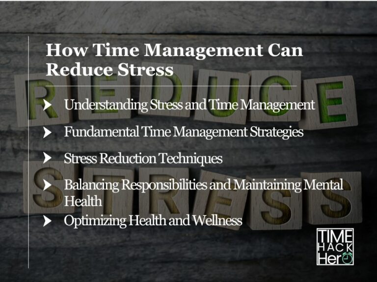How Time Management Can Reduce Stress
