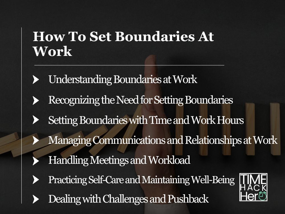How To Set Boundaries At Work