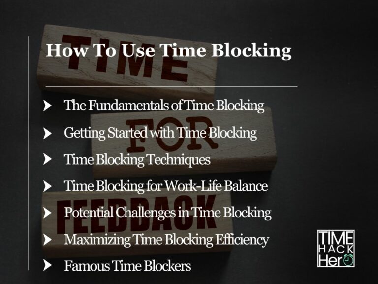 How To Use Time Blocking