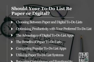 Should Your To-Do List Be Paper or Digital?