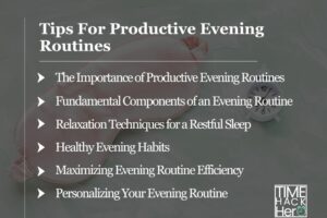 Tips For Productive Evening Routines
