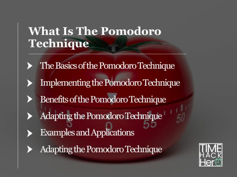 What Is The Pomodoro Technique