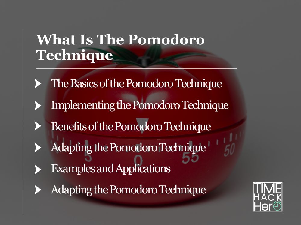 The Pomodoro Technique