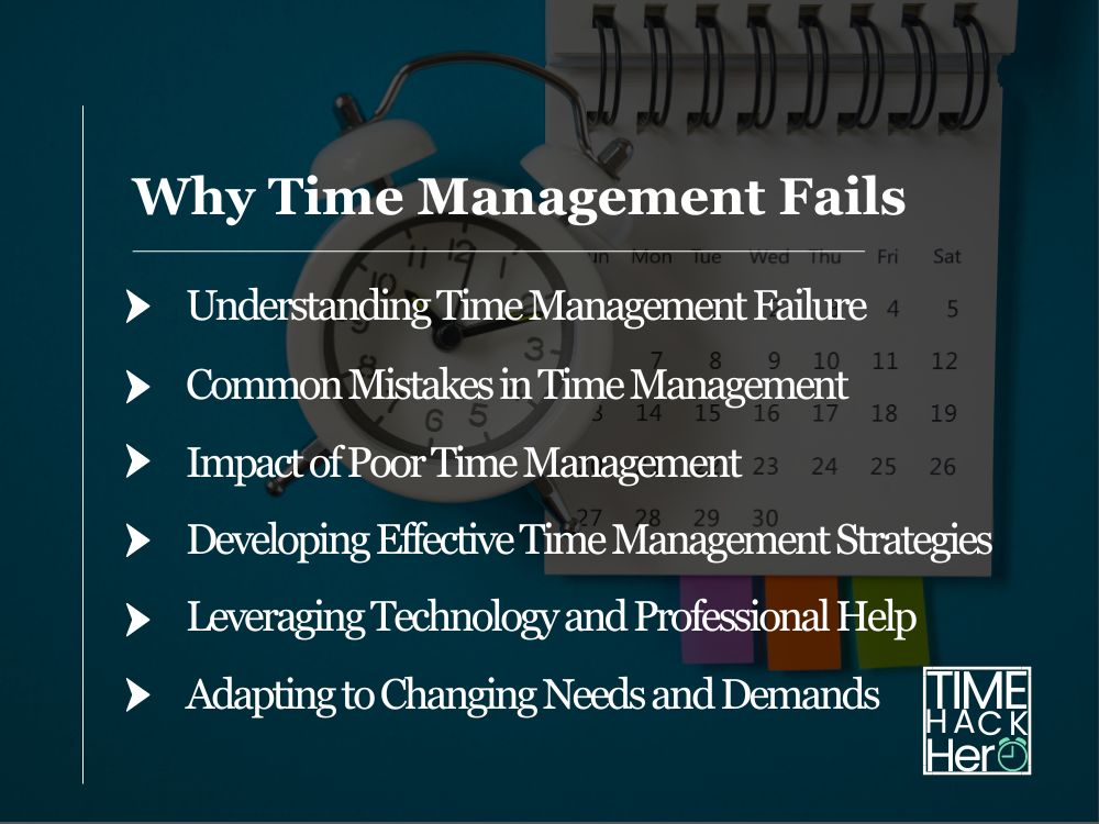 Why Time Management Fails